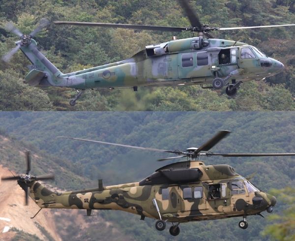 UH-60 블랙호크(상), 수리온(하)