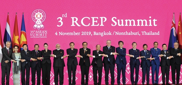 2019년 11월 태국 방콕에서 열린 역내포괄적경제동반자협정(RCEP) 정상회의/AFP연합