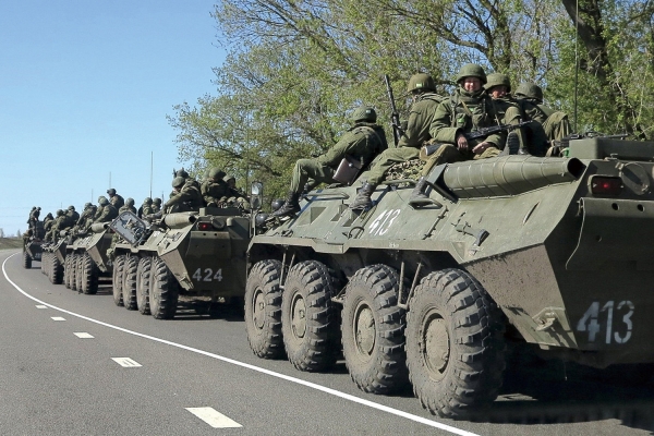 우크라이나 국경에 집결한 러시아군.