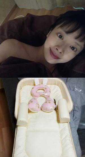 배우 신지수, 출산용품 '핑크색상 베개' 준비..."눈은 나 닮아라”