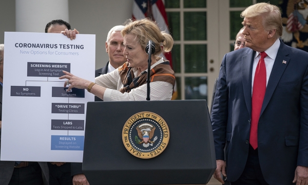 미국도 코로나바이러스에 비상이 걸렸다. 트럼프 대통령은 3월 13일 백악관에서 기자회견을 열고 코로나 대응 국가비상사태를 선포했다.