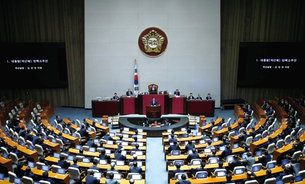 016년 12월 9일 박근혜대통령 탄핵 소추안은 국회의원 재석 299석 투표에서 찬성 234표로 탄핵소추가 의결됐다. 새누리당 의원 128명 중 62명도 찬성표를 던졌다.